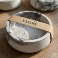 Gray Textured Round GRC Holder